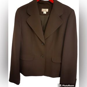 Ann Taylor Loft size 10 EUC smoke free home. 100% silk. Brown.